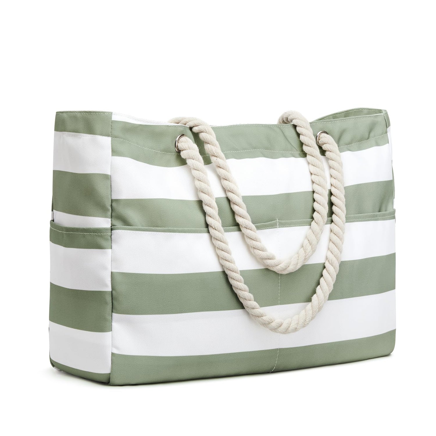 G4Free - Canvas Waterproof Sandproof Large Beach Tote Bags -TN25B597A