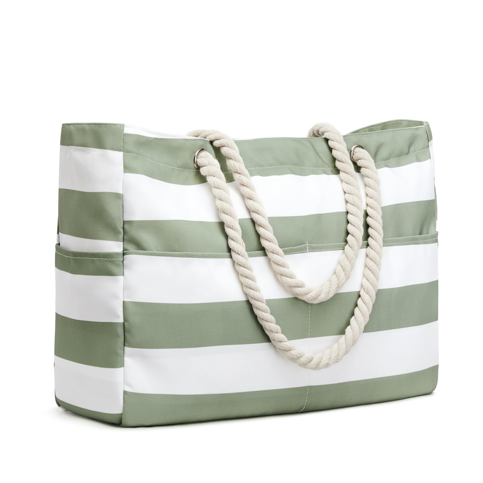G4Free - Canvas Waterproof Sandproof Large Beach Tote Bags -TN25B597A
