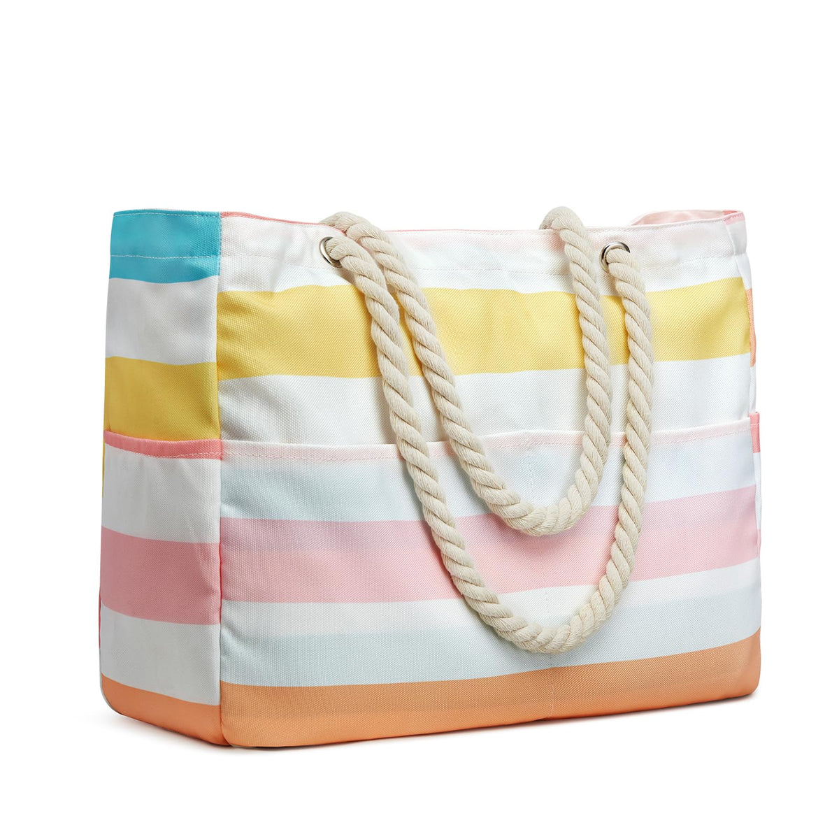 G4Free - Canvas Waterproof Sandproof Large Beach Tote Bags -TN25B597B