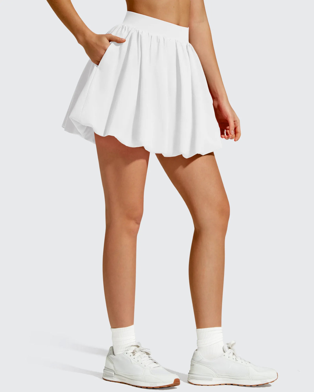 G4Free - Chillwhisp Bubble Ruffled Hem Inner Shorts Tennis Skirts 14'' -GF26H796B005F-XS
