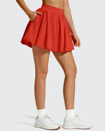 G4Free - Chillwhisp Bubble Ruffled Hem Inner Shorts Tennis Skirts 14'' -GF26H796B005F-XS