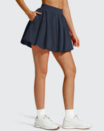 G4Free - Chillwhisp Bubble Ruffled Hem Inner Shorts Tennis Skirts 14'' -GF26H796B005F-XS