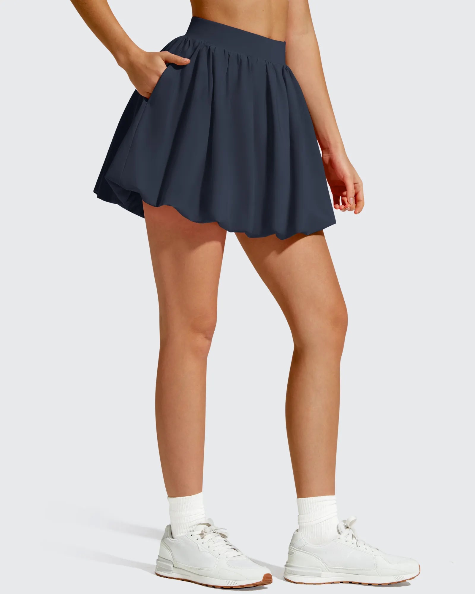 G4Free - Chillwhisp Bubble Ruffled Hem Inner Shorts Tennis Skirts 14'' -GF26H796B005F-XS