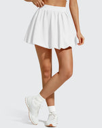 G4Free - Chillwhisp Bubble Ruffled Hem Inner Shorts Tennis Skirts 14'' -GF26H796B005F-XS