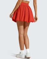 G4Free - Chillwhisp Bubble Ruffled Hem Inner Shorts Tennis Skirts 14'' -GF26H796B005F-XS