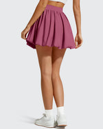 G4Free - Chillwhisp Bubble Ruffled Hem Inner Shorts Tennis Skirts 14'' -GF26H796B005F-XS