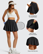 G4Free - Chillwhisp Bubble Ruffled Hem Inner Shorts Tennis Skirts 14'' -GF26H796B005F-XS