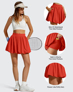 G4Free - Chillwhisp Bubble Ruffled Hem Inner Shorts Tennis Skirts 14'' -GF26H796B005F-XS