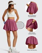 G4Free - Chillwhisp Bubble Ruffled Hem Inner Shorts Tennis Skirts 14'' -GF26H796B005F-XS