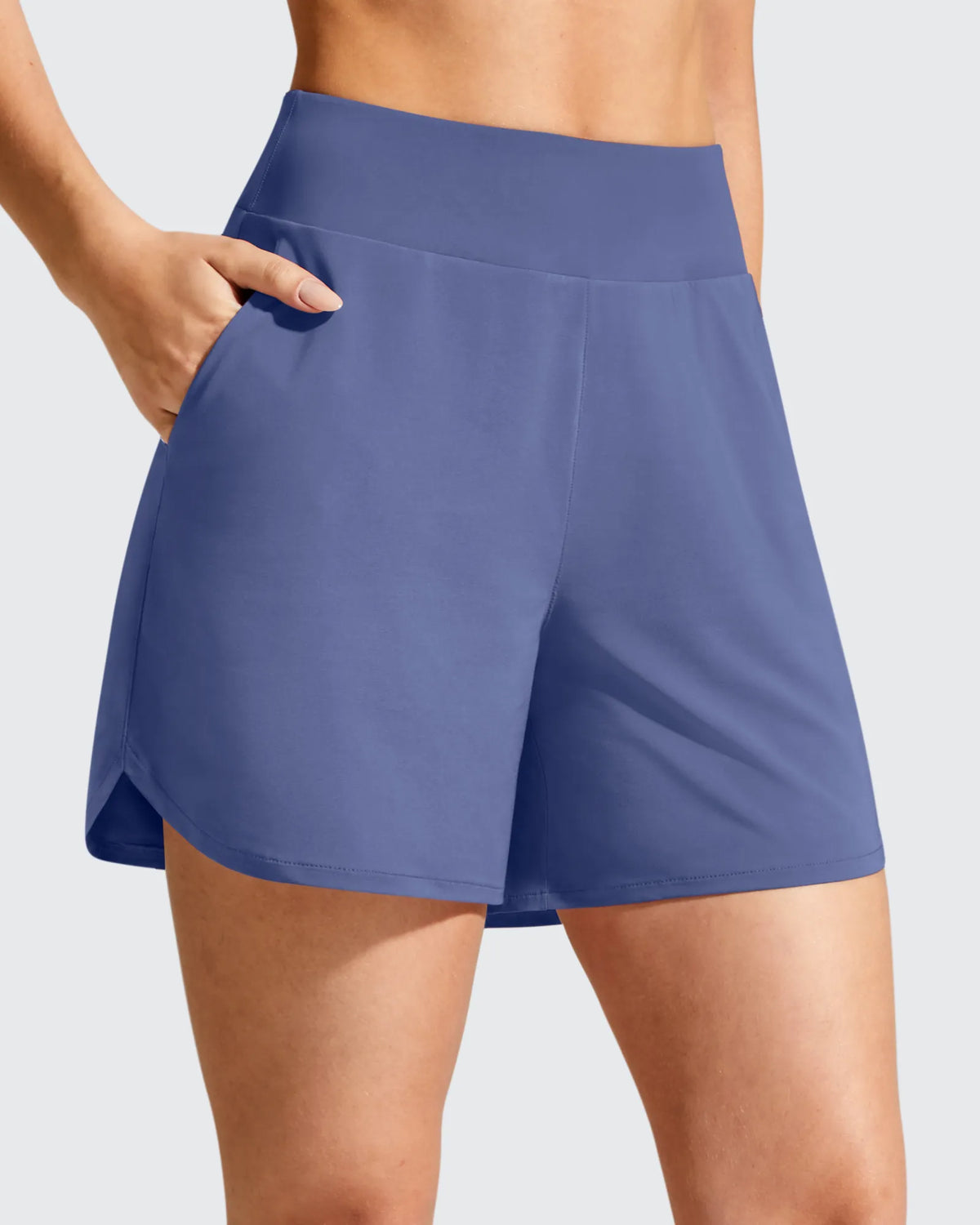 G4Free - Chillwhisp Built-in Brief Liner High Waist Athletic Shorts -GF26E710AA-S