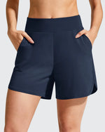 G4Free - Chillwhisp Built-in Brief Liner High Waist Athletic Shorts -GF26E710AA-S