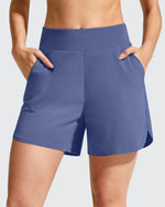 G4Free - Chillwhisp Built-in Brief Liner High Waist Athletic Shorts -GF26E710AA-S