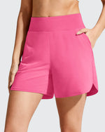 G4Free - Chillwhisp Built-in Brief Liner High Waist Athletic Shorts -GF26E710AA-S