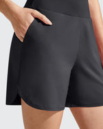 G4Free - Chillwhisp Built-in Brief Liner High Waist Athletic Shorts -GF26E710AA-S