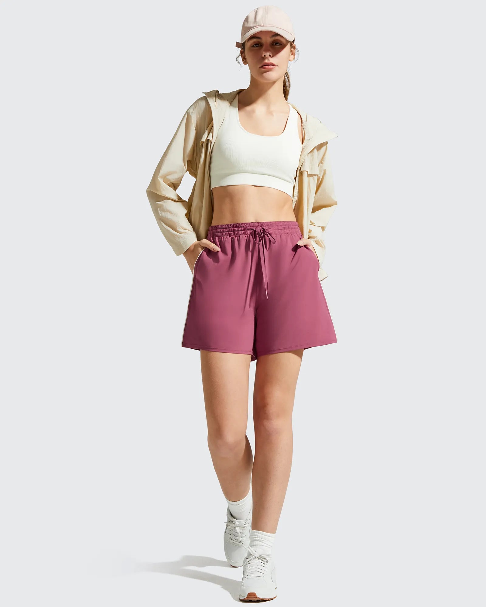 G4Free - Chillwhisp Built-in Shorts Split Running Shorts 3'' -GF26E646A001F-XS