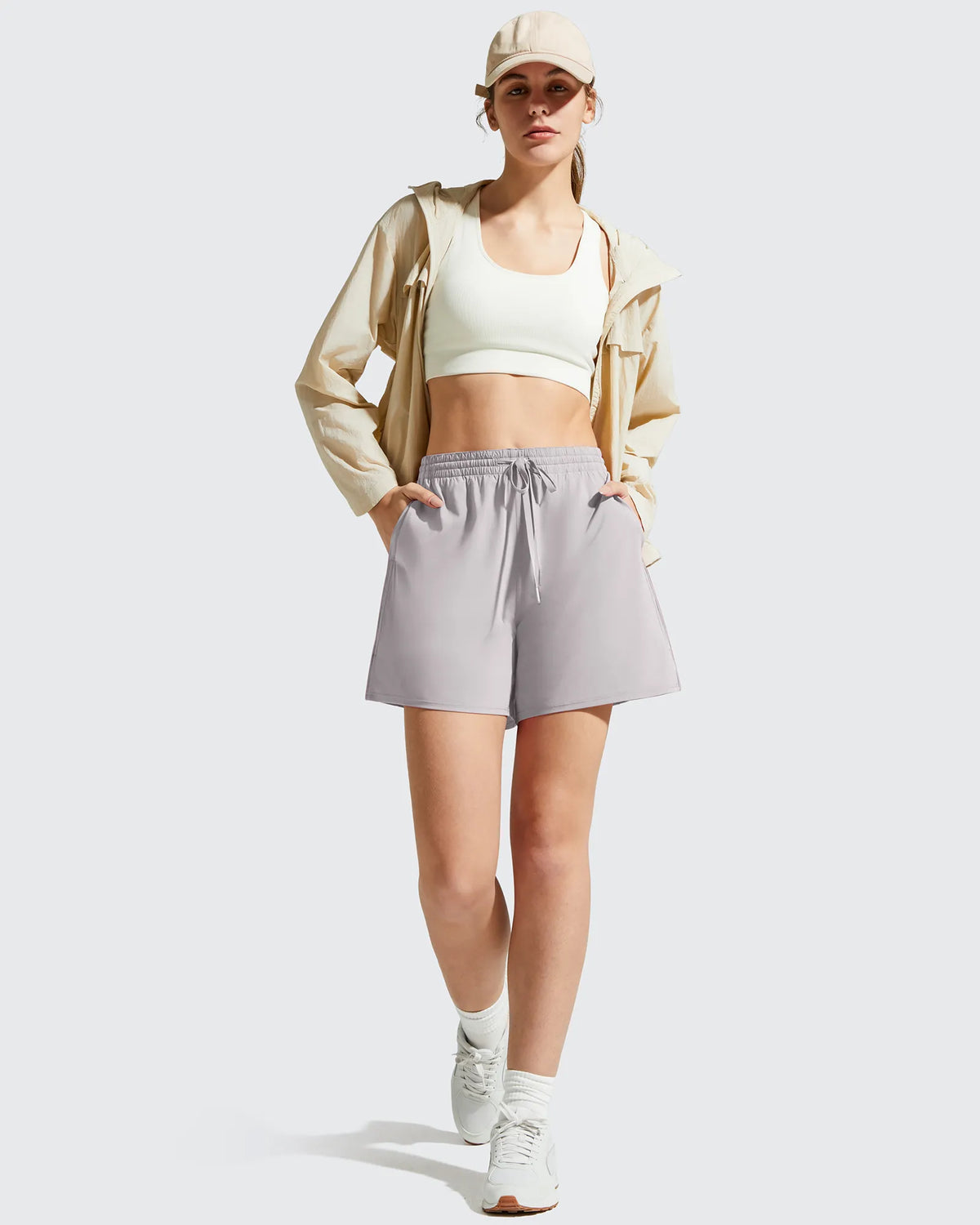 G4Free - Chillwhisp Built-in Shorts Split Running Shorts 3'' -GF26E646A001F-XS