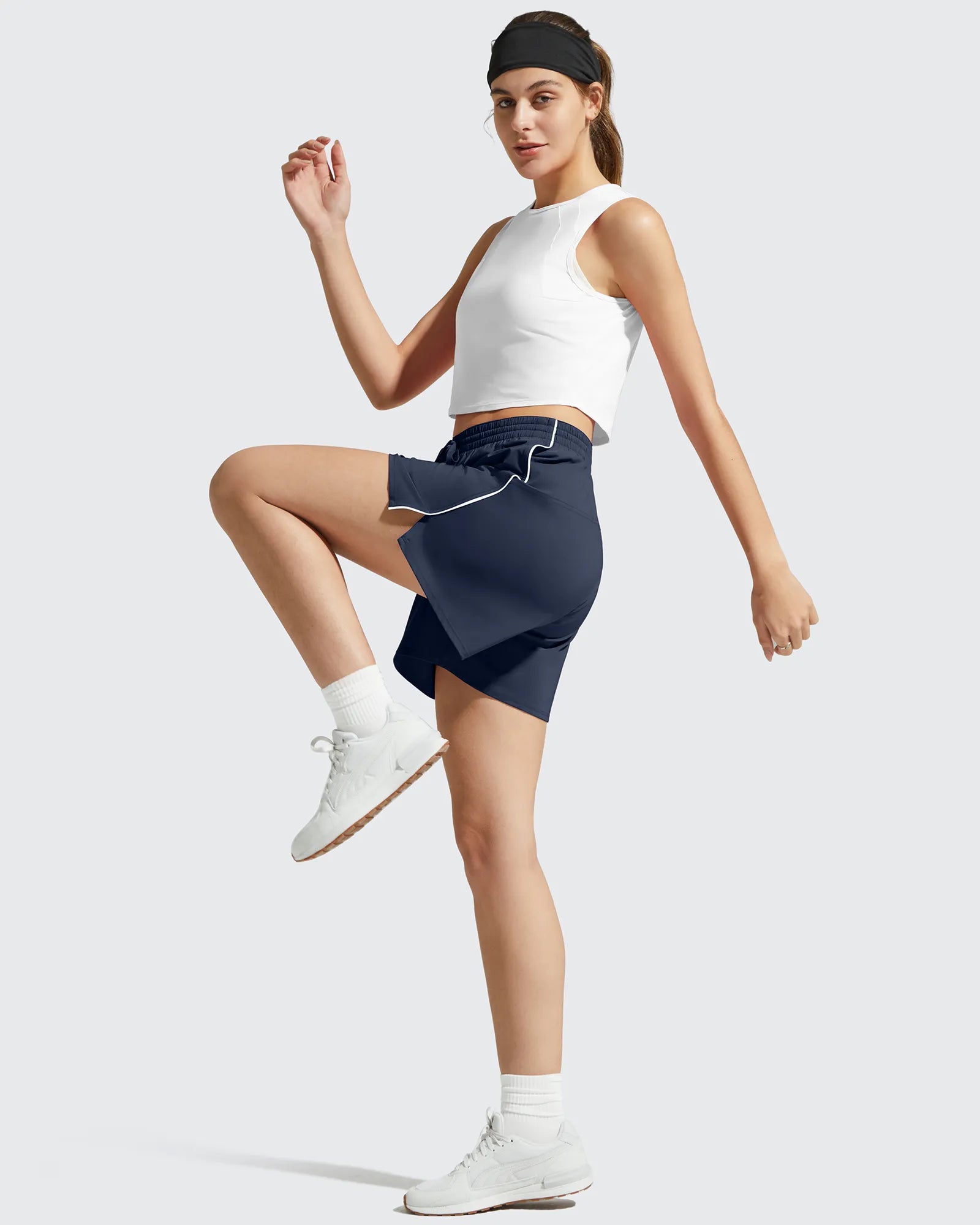 G4Free - Chillwhisp Built-in Shorts Split Running Shorts 3'' -GF26E646A001F-XS