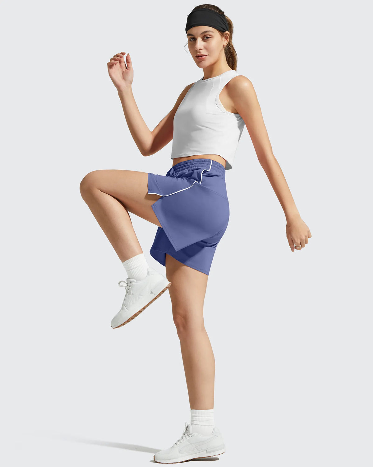 G4Free - Chillwhisp Built-in Shorts Split Running Shorts 3'' -GF26E646A001F-XS