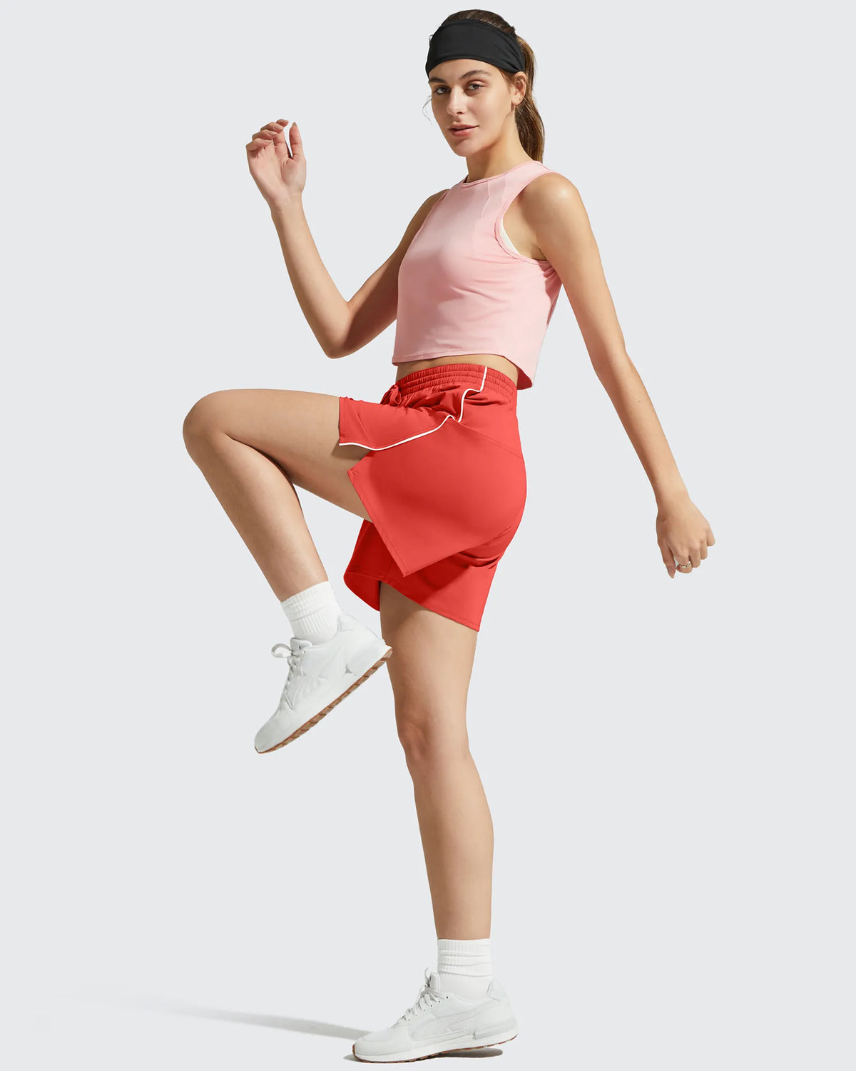G4Free - Chillwhisp Built-in Shorts Split Running Shorts 3'' -GF26E646A001F-XS
