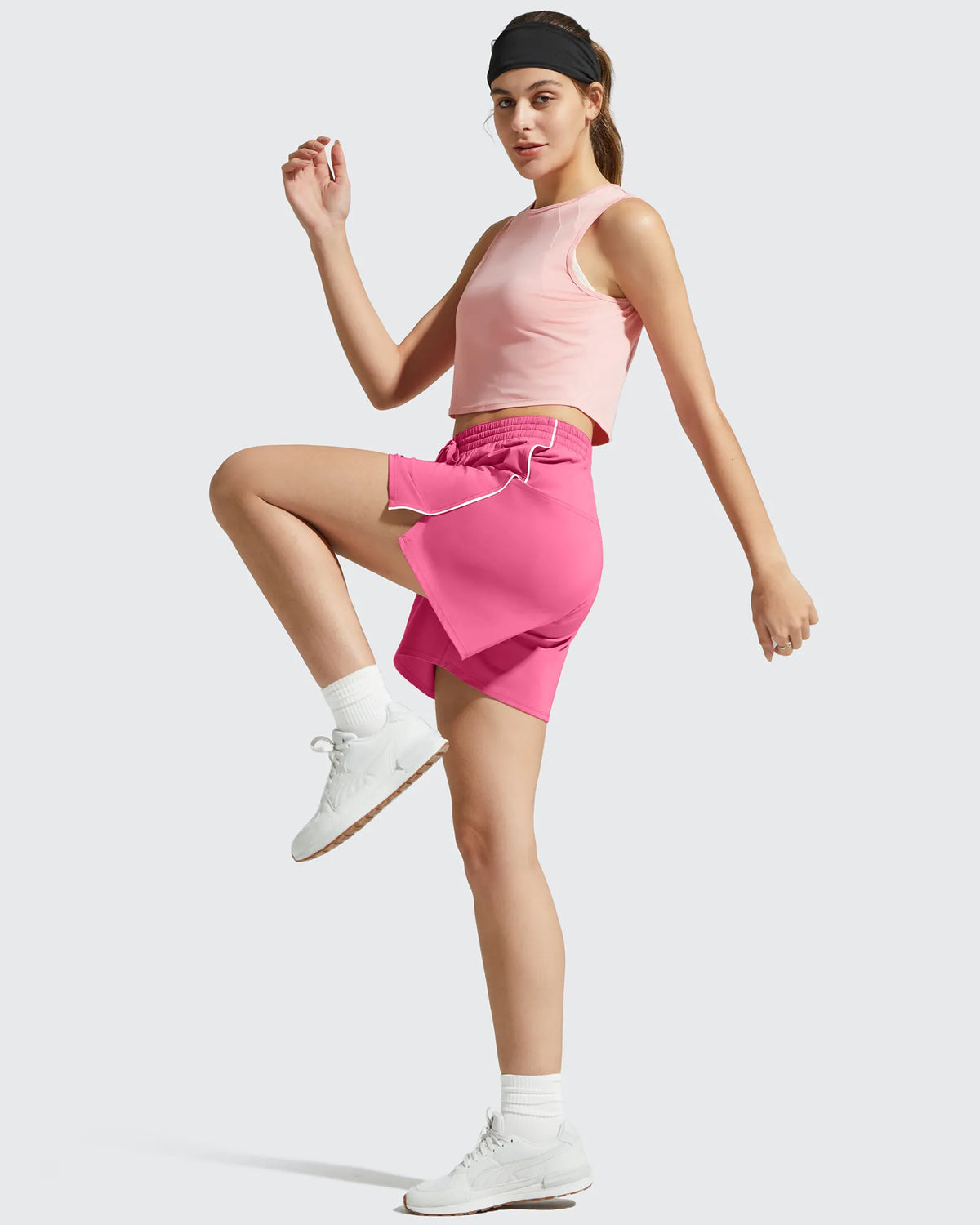 G4Free - Chillwhisp Built-in Shorts Split Running Shorts 3'' -GF26E646A001F-XS