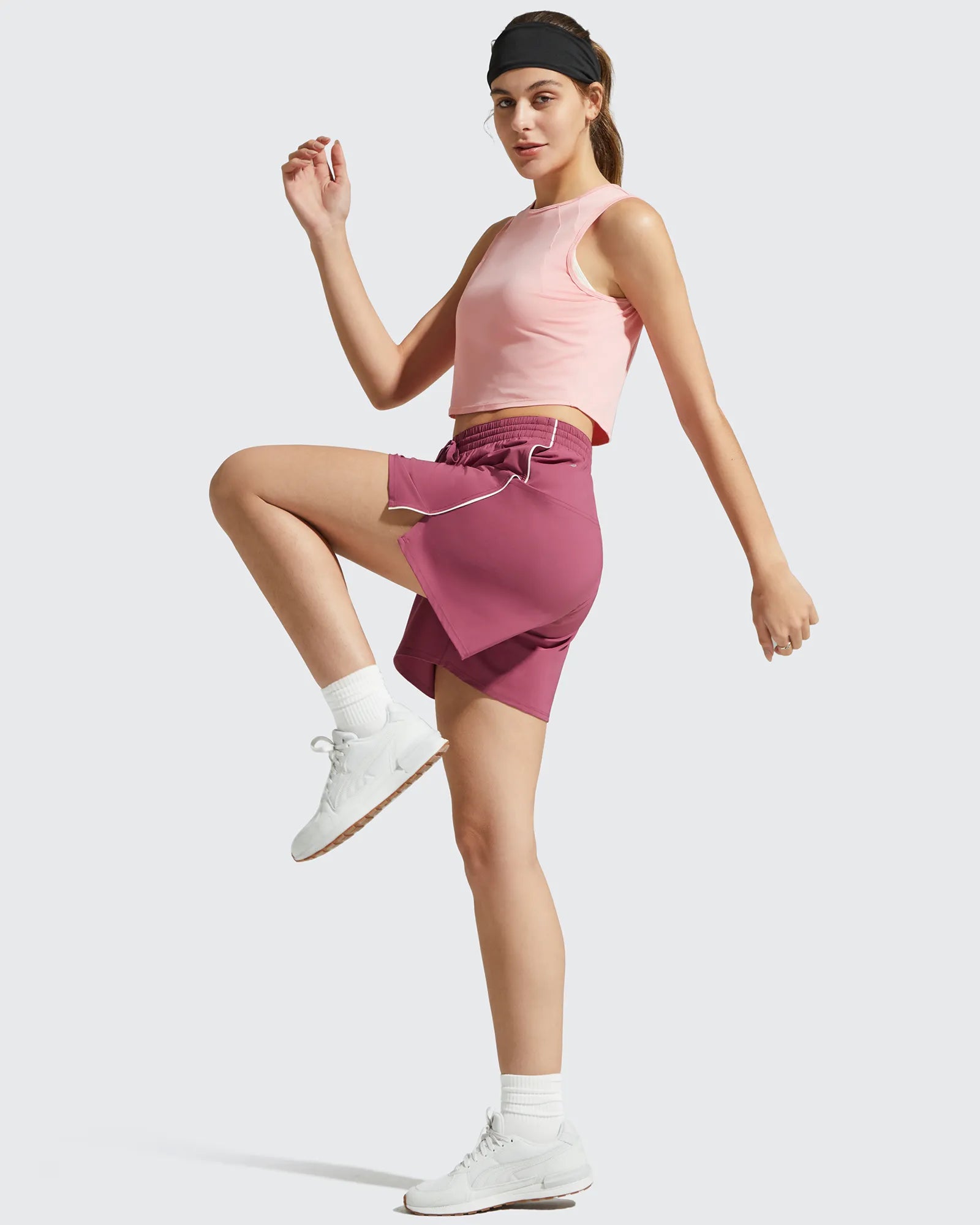 G4Free - Chillwhisp Built-in Shorts Split Running Shorts 3'' -GF26E646A001F-XS