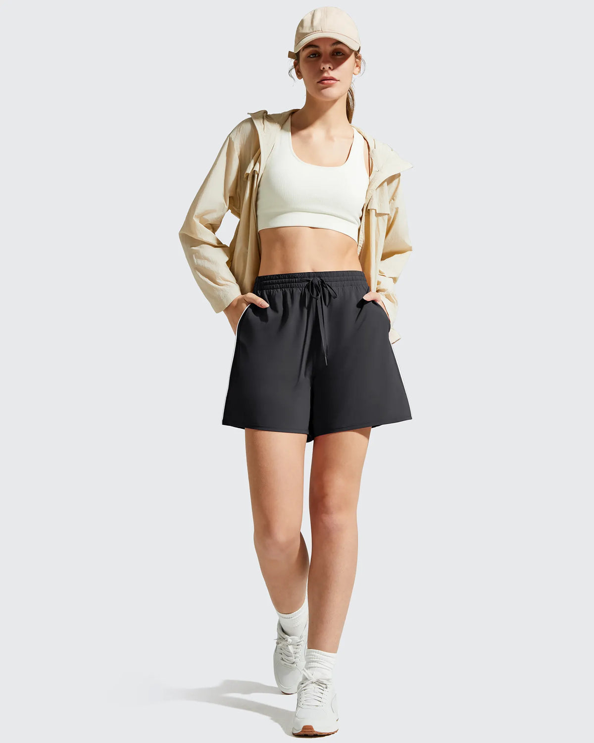 G4Free - Chillwhisp Built-in Shorts Split Running Shorts 3'' -GF26E646A001F-XS