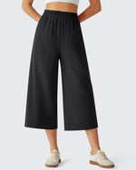 G4Free - Chillwhisp Elastic Waist Flowy Wide Leg Capri Pants 20'' -GF26J866D019A-S