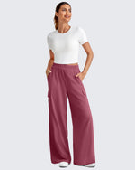 G4Free - Chillwhisp High Waisted Wide Leg Cargo Pants -GF25J437AA-S