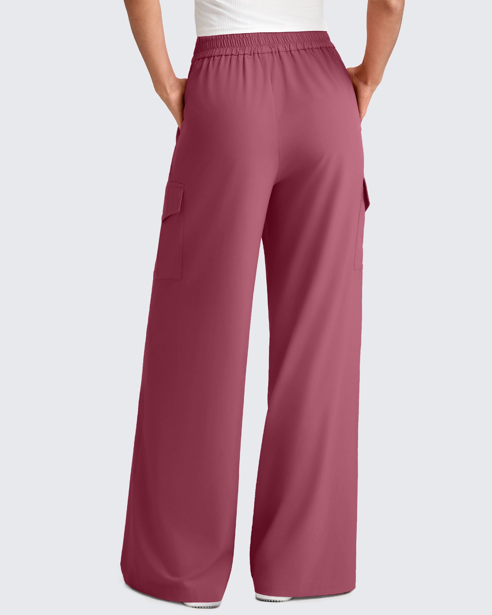 G4Free - Chillwhisp High Waisted Wide Leg Cargo Pants -GF25J437AA-S