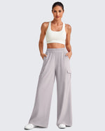 G4Free - Chillwhisp High Waisted Wide Leg Cargo Pants -GF25J437AA-S
