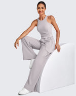 G4Free - Chillwhisp High Waisted Wide Leg Cargo Pants -GF25J437AA-S