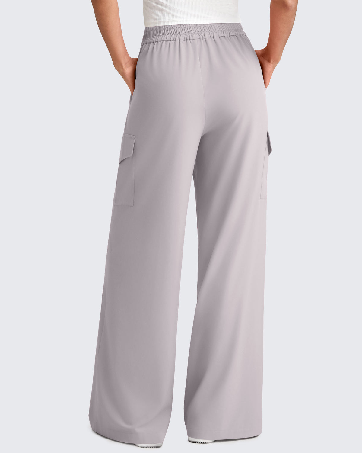 G4Free - Chillwhisp High Waisted Wide Leg Cargo Pants -GF25J437AA-S