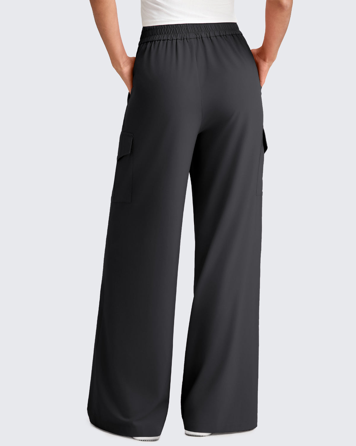 G4Free - Chillwhisp High Waisted Wide Leg Cargo Pants -GF25J437AA-S