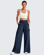 G4Free - Chillwhisp High Waisted Wide Leg Cargo Pants -GF25J437AA-S