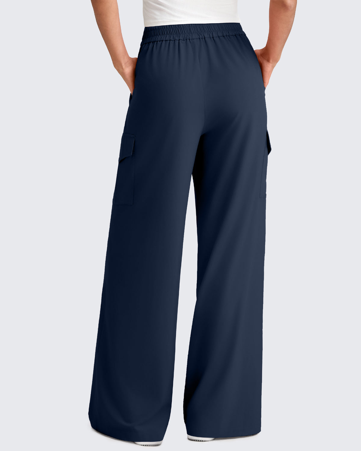 G4Free - Chillwhisp High Waisted Wide Leg Cargo Pants -GF25J437AA-S