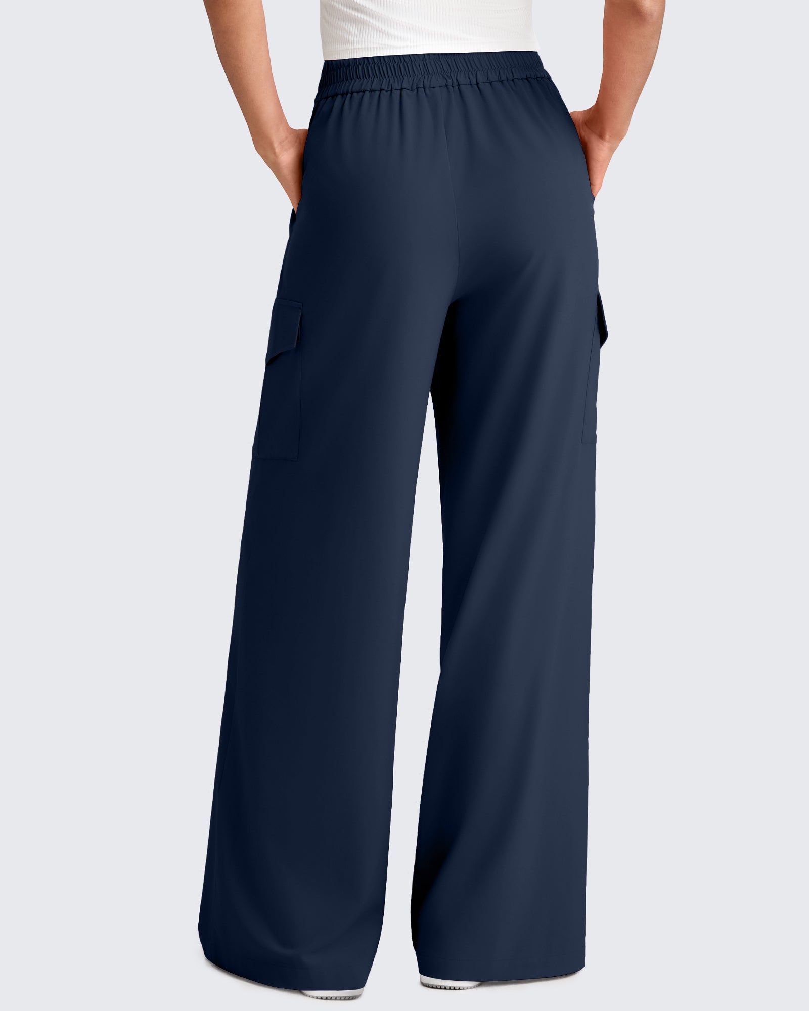 G4Free - Chillwhisp High Waisted Wide Leg Cargo Pants -GF25J437AA-S