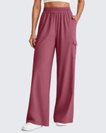 G4Free - Chillwhisp High Waisted Wide Leg Cargo Pants -GF25J437AA-S