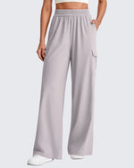 G4Free - Chillwhisp High Waisted Wide Leg Cargo Pants -GF25J437BA-S