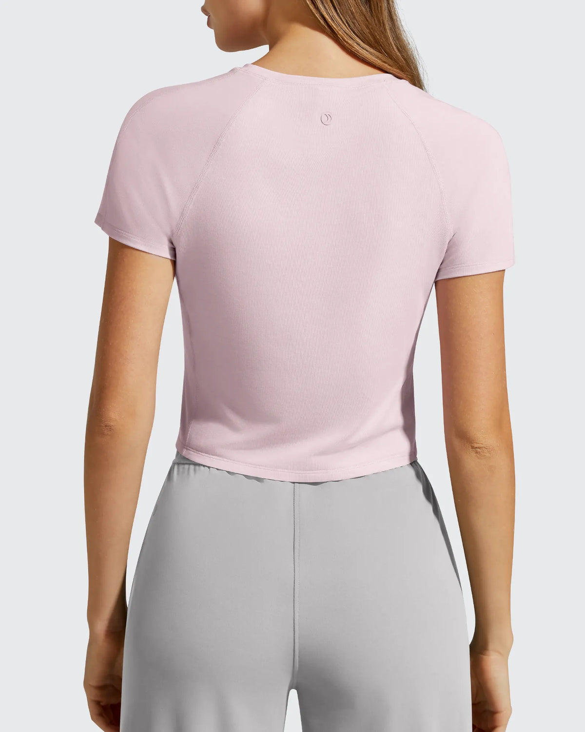 G4Free - Cropped Crewneck Relaxed Fit Short Sleeve Tops -GF26K885A001A-S