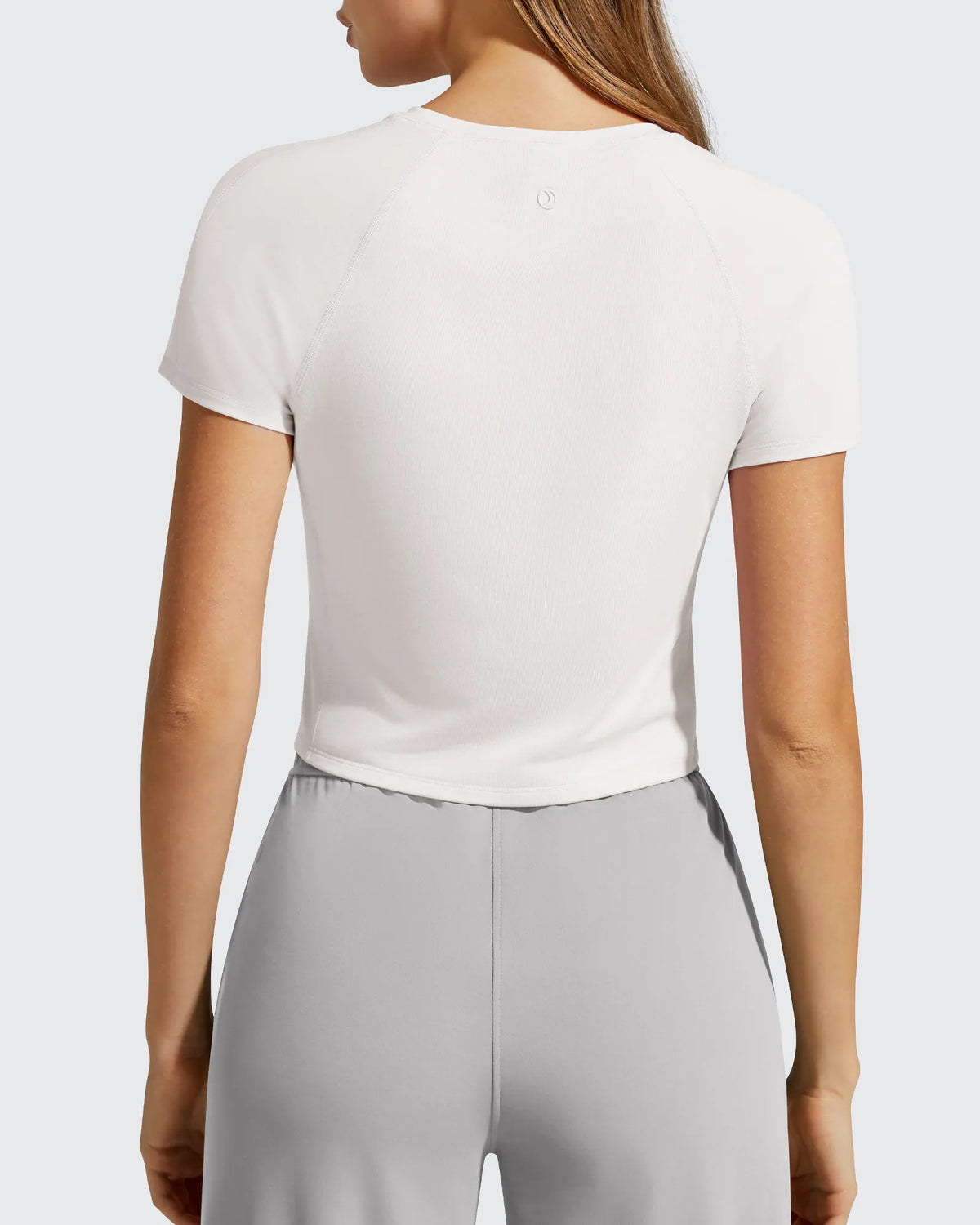 G4Free - Cropped Crewneck Relaxed Fit Short Sleeve Tops -GF26K885A001A-S