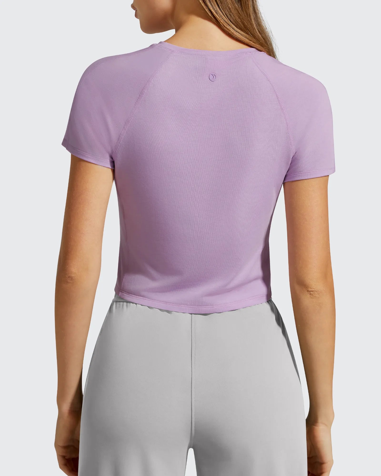 G4Free - Cropped Crewneck Relaxed Fit Short Sleeve Tops -GF26K885A001A-S