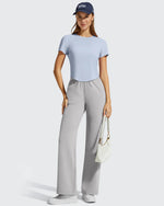 G4Free - Cropped Crewneck Relaxed Fit Short Sleeve Tops -GF26K885A001A-S