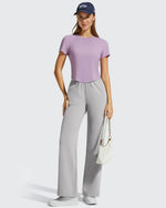 G4Free - Cropped Crewneck Relaxed Fit Short Sleeve Tops -GF26K885A001A-S