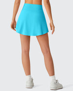 G4Free - Drawstring Curved Hem Inner Shorts Ball Pocket Skorts 15" -GF26H815G012F-XS