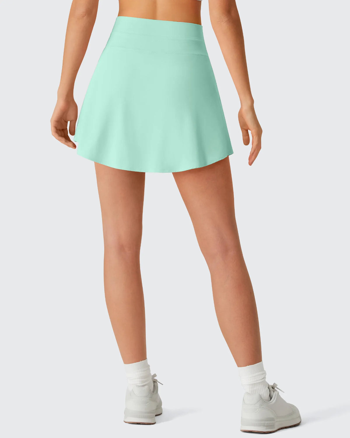 G4Free - Drawstring Curved Hem Inner Shorts Ball Pocket Skorts 15" -GF26H815G012F-XS
