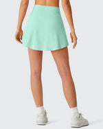 G4Free - Drawstring Curved Hem Inner Shorts Ball Pocket Skorts 15" -GF26H815G012F-XS