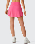 G4Free - Drawstring Curved Hem Inner Shorts Ball Pocket Skorts 15" -GF26H815G012F-XS