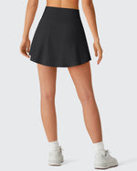 G4Free - Drawstring Curved Hem Inner Shorts Ball Pocket Skorts 15" -GF26H815G012F-XS