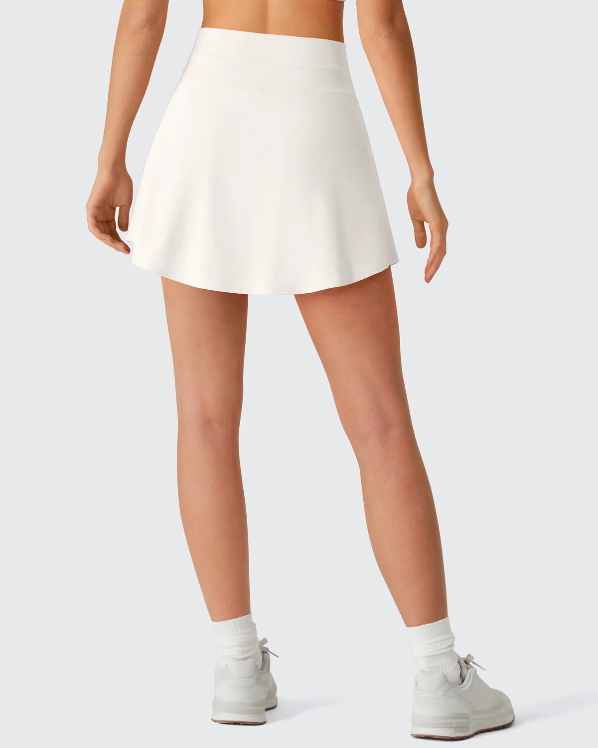 G4Free - Drawstring Curved Hem Inner Shorts Ball Pocket Skorts 15" -GF26H815G012F-XS