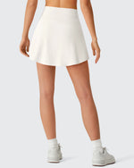 G4Free - Drawstring Curved Hem Inner Shorts Ball Pocket Skorts 15" -GF26H815G012F-XS